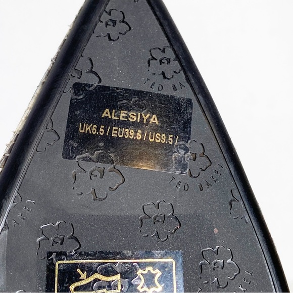 New Ted Baker Alesiya Snakeskin-Print Leather Heels Court Shoes size 39.5 - Picture 8 of 8